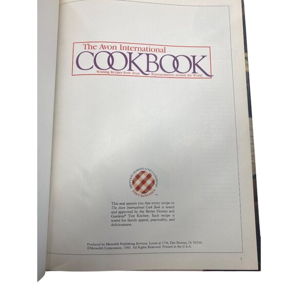 The Avon International Cookbook Hardcover - Picture 2 of 6